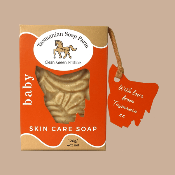 Tasmanian baby skin care soap gift-boxed