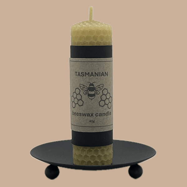 Tasmanian rolled beeswax candle (42g)